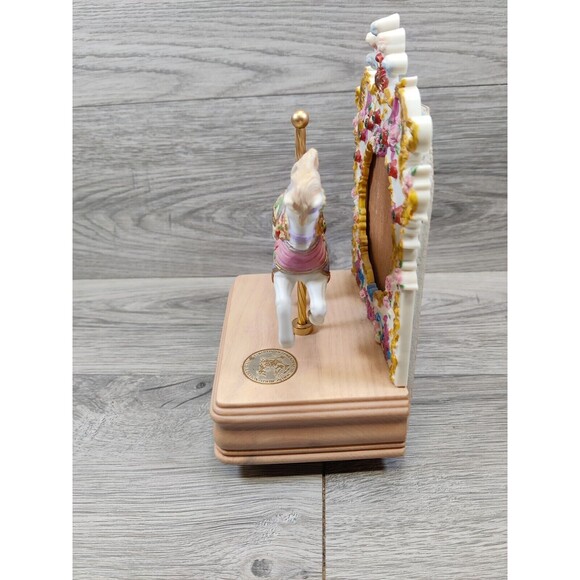 Bird Of Paradise Hummingbird Music Box Carousel Horse-Limited Edition-#0132 - Picture 7 of 13